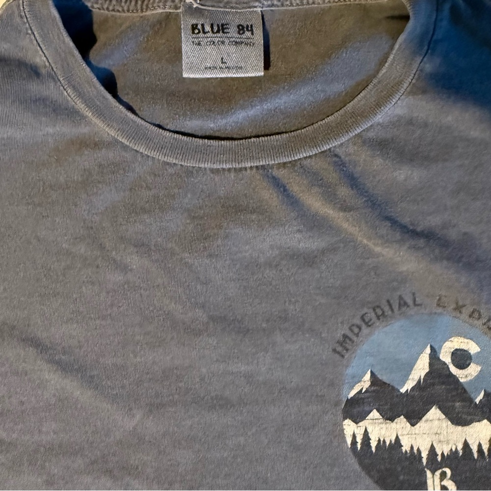 Blue 84 Charcoal Mountain Adventure Tee